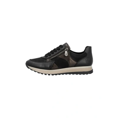 Afbeelding van Rieker Sneaker 49010 00 Zwart Combi Verwisselbaar Voetbed