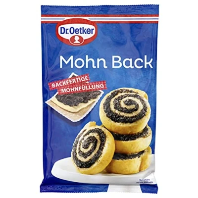 Afbeelding van Dr. Oetker papaver, 250 g, vulling van fijngemalen blauwe voor het bakken en bereiden taarten, cakes desserts, klaar om te bakken, veganistisch