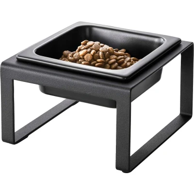 Afbeelding van Yamazaki Voerbak Kat / Hond Enkel Tower Black