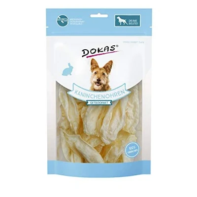 Afbeelding van 70g Dokas Konijnenoren Zonder Bont Gedroogde Hondensnacks