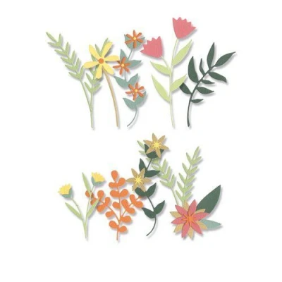Afbeelding van Sizzix Thinlits Die Set Boho Bouquet 16stuks