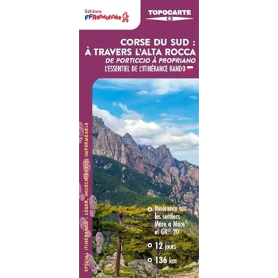 Afbeelding van LA CORSE DU SUD TOUR PAR L&#039;ALTA ROCCA 1:50 000