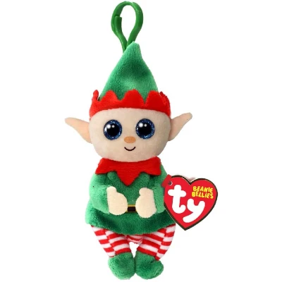 Afbeelding van TY Beanie Boo&#039;s Clip Christmas Elf Green Belly 7 cm 1 stuk