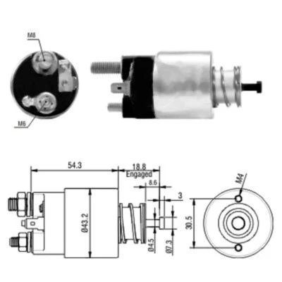 Afbeelding van Magnetische schakelaar, starter MEAT &amp; DORIA 46135