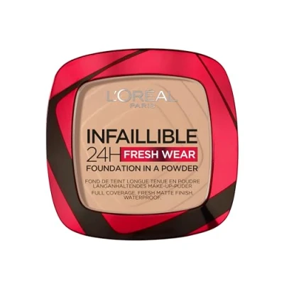 Image de L&#039;Oréal Paris Infaillible 24H Fresh Wear Foundation In A Powder 130 Beige Peau Fond de teint et poudre en un seul produit