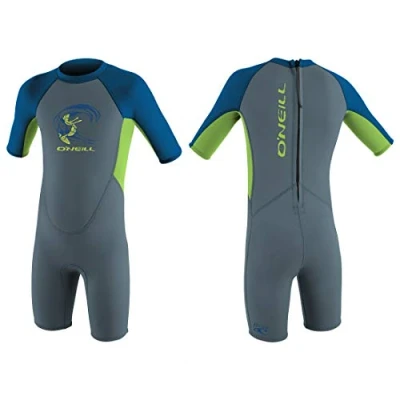 Afbeelding van O&#039;;Neill Shorty Reactor Jumpsuit 2 mm Back Zip Graphite Dayglo Meer UV bescherming en SPF Eigenschappen Uniseks