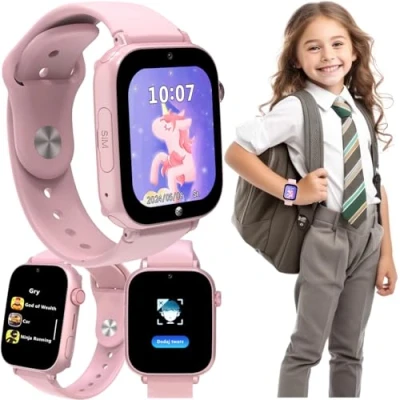 Afbeelding van Forever smartwatch GPS WiFi 4G Kinderen Kijk Me! 3 KW 520 roze, Smartwatches