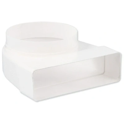 Afbeelding van Nedco ventilatie overgangstuk haaks 204 x 60 mm naar 150