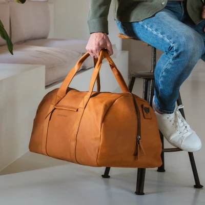 Afbeelding van The Chesterfield Brand Hudson Reistas cognac Weekendtas