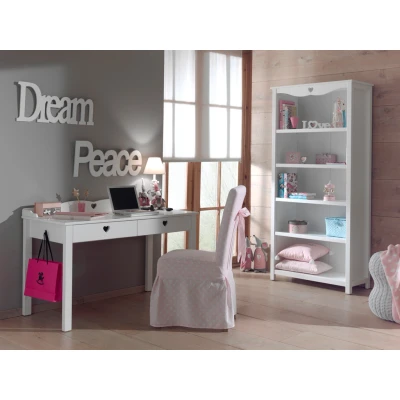 Afbeelding van LUCEVI Amori bureau + Boekenkast Wit