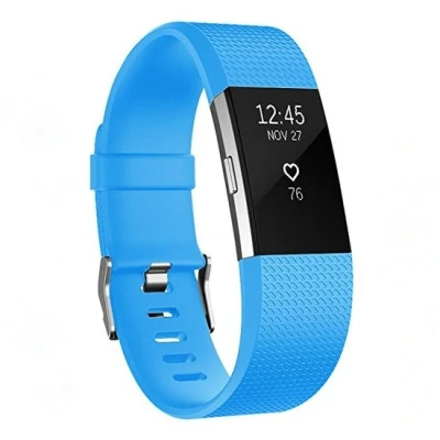 Afbeelding van Fitbit Charge 2 sportbandje Maat: Large Blauw Siliconen
