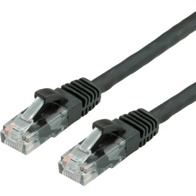 Afbeelding van VALUE UTP Cat.6 (Class E) patchkabel, LS0H, zwart, 7 m