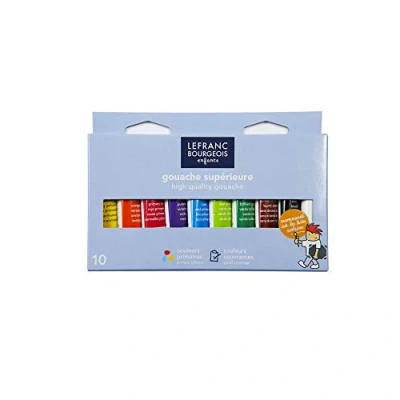 Image de Lefranc Bourgeois Les Essentiels Value Series peinture à tempera base d&#039;eau 10 ml (pack de 10)