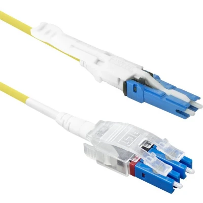 Afbeelding van ACT RL1103 Glasvezel Patchkabel Singlemode 9/125 OS2 Polarity Twist uniboot duplex CS LC connectoren 3 meter