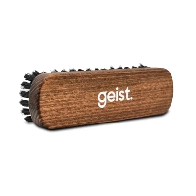 Afbeelding van Geist. Grote reinigingsborstel voor leer en stoffering, het gedetailleerd beschrijven van lederen autostoelen, leren banken alcantara, auto interieur, meubels,