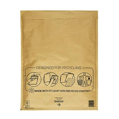 Afbeelding van Mail Lite Luchtkussenenveloppen, Goud, K/7, 350 X 470 Mm, Doos Van 50 Stuks Enveloppen