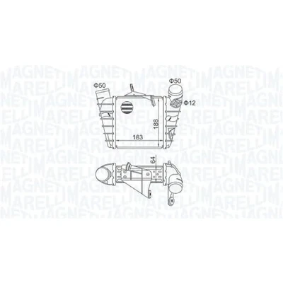 Afbeelding van MAGNETI MARELLI 351319204750 Intercooler VOLKSWAGEN: Polo IV Hatchback, SEAT: Ibiza 3, SKODA: Fabia 2, 1 Combi