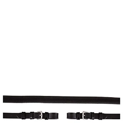 Afbeelding van Premiere Teugel Rubber 16mm met Gespsluiting Zwart Full