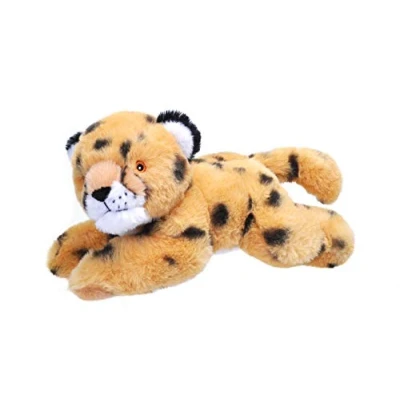 Afbeelding van Pluche knuffel dieren Eco kins jachtluipaard/cheetah van 23 cm. Wildlife speelgoed knuffelbeesten Cadeau voor kind/jongens/meisjes
