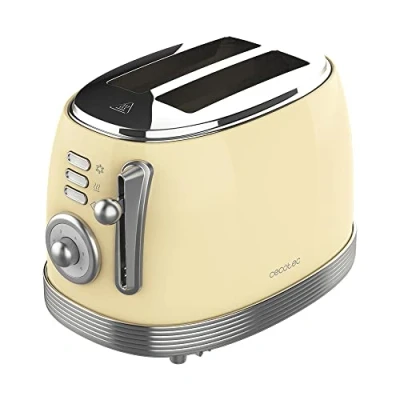 Afbeelding van Broodrooster Cecotec Vintage 800 Light Yellow 850 W