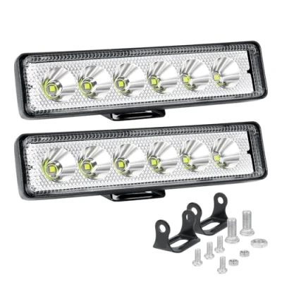 Afbeelding van Willpower 2PCS LED Werklamp 15cm 6&#039;&#039; 18W Schijnwerper 12V 24V Waterdicht IP67 Spotlight Bar Mistlampen voor 4x4 Auto Truck Trekker SUV Boot Quad Voertuig