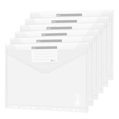 Afbeelding van 36 stuks documententas A4 zichtvakken documenten, mappen, portefeuilles, tas voor het organiseren van documenten met gatrand, klittenbandsluiting en etikettentas