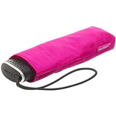 Afbeelding van 25 st. MINIMAX Opvouwbaar Handopening Windproof 90 cm Roze bedrukken met logo
