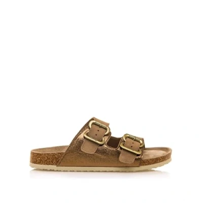 Afbeelding van mtng LAZY Muiltjes, Dames, Maat: 40, Suede cuero kracko bronce Leer/ synthetisch