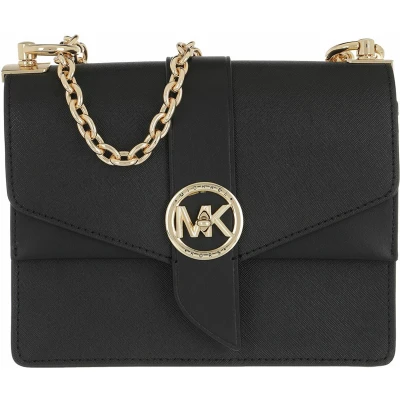 Afbeelding van Michael Kors Greenwich Xbody Schoudertas, Dames, Maat: One Size, Black