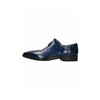 Afbeelding van Melvin &amp; Hamilton Elvis Elysee Veterschoenen, Heren, Maat: 45, Blue Leer