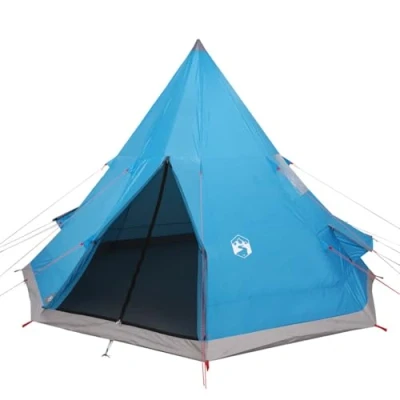 Afbeelding van Tent 4 persoons 367x367x259 cm 185T taft blauw