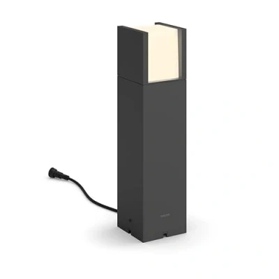 Afbeelding van Philips LED grondspot voor buiten laagspanning zwart warmwit licht 6 W