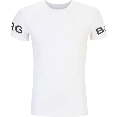 Afbeelding van Björn Borg Sport Tshirt, Heren, Maat: Medium, Brilliant white