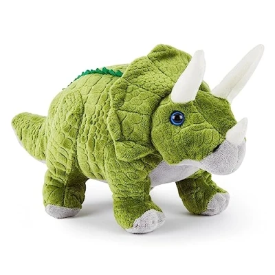 Afbeelding van Zappi Co pluche triceratops voor kinderen (13 inch/33 cm), safari, jungle, dier