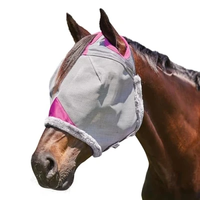 Image de Weatherbeeta Masque Anti Mouches Comfitec Deluxe Durable Mesh Gris/VioletVendu par Agradi