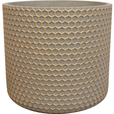 Afbeelding van Pot bernt d14h13 cm shiny gold Ter steege