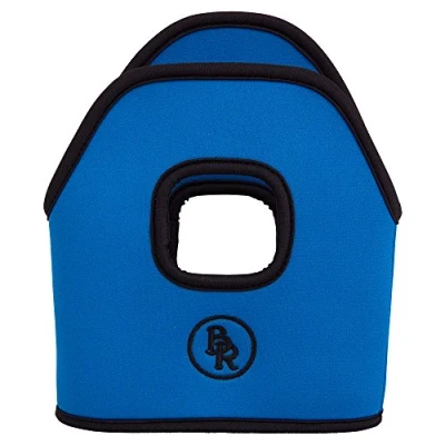 Afbeelding van BR Stijgbeugelhoesjes Neopreen Princess Blue 12cm