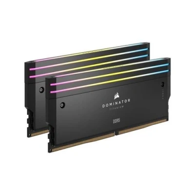 Image de RAM Dominator Titanium RGB DDR5 32GB 2x16GB DIMM 7000MT/s Intel XMP 3.0 CMP32GX5M2X7000C3