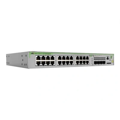 Image de Allied Telesis CentreCOM AT GS970M/28 Commutateur C3 Géré 24 x 10/100/1000 + 4 SFP (mini GBIC) lien montant de bureau