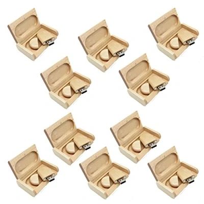 Afbeelding van A Plus+ 10 stuks USB geheugen 8 GB Eco houten stick met dobbelstenen cadeau