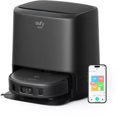 Afbeelding van Eufy Clean X9 Pro ACS Robotstofzuiger en dweilcombi met Auto Station 2 roterende dweilen