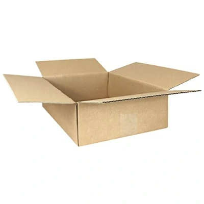 Afbeelding van smiley pack 100 stuks vouwkarton 350 x 250 mm bruin KK S 35 25 10 cm golfkarton 1