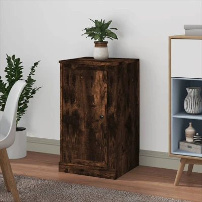Afbeelding van Dressoir 37,5x35,5x67,5 cm bewerkt hout gerookt eikenkleurig