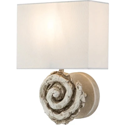 Afbeelding van Flambeau LED Wandlamp Swirl 1X E27 Max 60W Bone White