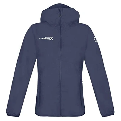 Afbeelding van Rock Experience GREAT ROOF HOODIE Dames Outdoorjas Blauw XL Hardshell Jas