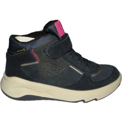 Afbeelding van Superfit Melody Sneakers hoog voor kinderen, Maat: 33, Blau/pink Leer en textiel