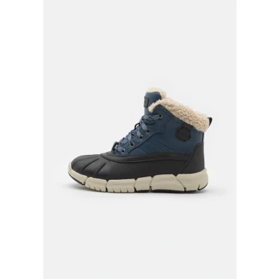 Afbeelding van Geox Flexyper BOY ABX Veterboots voor kinderen, Maat: 38, Denim/black Kunststof/ textiel