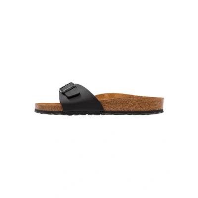 Afbeelding van Birkenstock Madrid BF Narrow Pantoffels, Maat: 37, Black Hoogwaardig imitatieleer