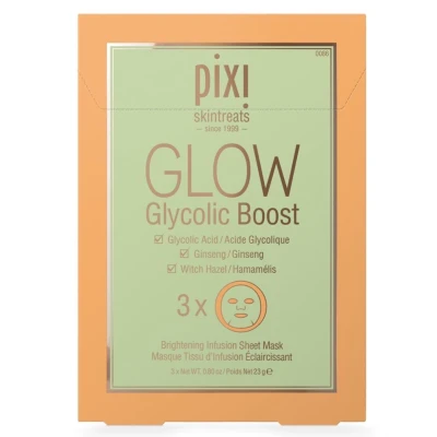 Afbeelding van Pixi Glow Glycolic Boost Mini Sheet Masker 3 pack