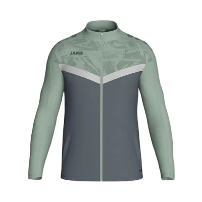 Afbeelding van Jako Iconic Polyestervest Heren Zachtgrijs / Mintgroen Antra Light Maat: L